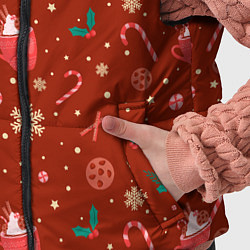 Детский жилет Паттерн новогодняя пижама, цвет: 3D-черный — фото 2