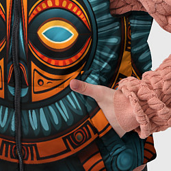 Детский жилет Орнамент в африканском стиле, цвет: 3D-светло-серый — фото 2