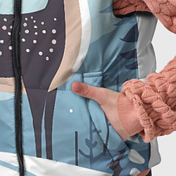 Детский жилет Зимняя сказка олень в лесу, цвет: 3D-светло-серый — фото 2