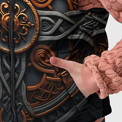 Детский жилет Орнамент в викингском стиле, цвет: 3D-светло-серый — фото 2