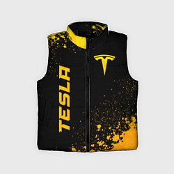 Детский жилет Tesla - gold gradient вертикально