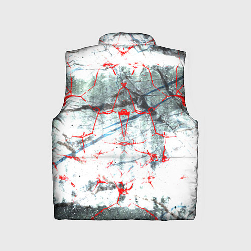 Детский жилет Узоры на мраморе / 3D-Красный – фото 2