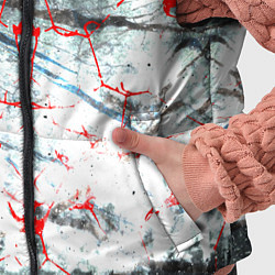 Детский жилет Узоры на мраморе, цвет: 3D-красный — фото 2