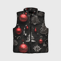 Детский жилет Новогодние игрушки елочные