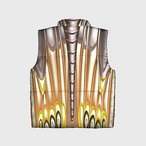 Детский жилет Абстрактный рисунок по мотивам крыла бабочки / 3D-Красный – фото 2
