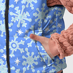 Детский жилет Мультяшные снежинки, цвет: 3D-светло-серый — фото 2