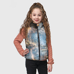 Детский жилет Крабовидная туманность, цвет: 3D-светло-серый — фото 2