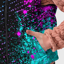 Детский жилет Николай и неоновый герб России по-вертикали, цвет: 3D-черный — фото 2