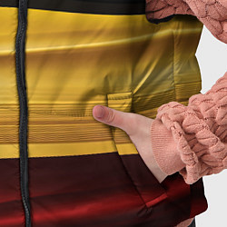 Детский жилет Черный красный желтый цвет абстракции, цвет: 3D-светло-серый — фото 2