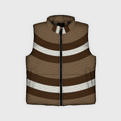 Детский жилет Текстура с коричневыми дугами