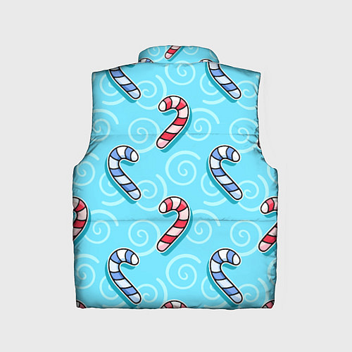Детский жилет Новогодний леденец трость / 3D-Красный – фото 2