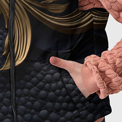 Детский жилет Золотые узоры в виде листьев, цвет: 3D-светло-серый — фото 2