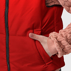 Детский жилет Кроваво-красный градиент, цвет: 3D-светло-серый — фото 2