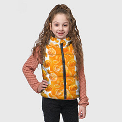 Детский жилет Мандарины, цвет: 3D-черный — фото 2