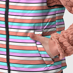 Детский жилет Полосатый оранжевый, цвет: 3D-черный — фото 2