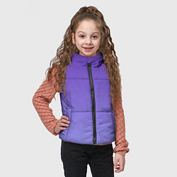Детский жилет Светлый фиолетовый градиент, цвет: 3D-черный — фото 2