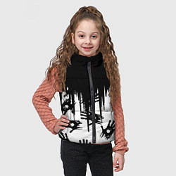 Детский жилет Death Stranding отпечатки рук, цвет: 3D-черный — фото 2