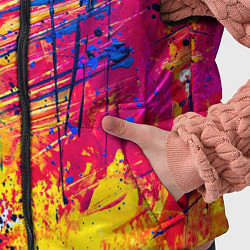 Детский жилет Огненный неон, цвет: 3D-черный — фото 2