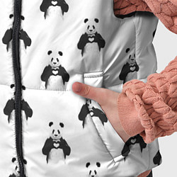 Детский жилет Panda love - pattern, цвет: 3D-черный — фото 2