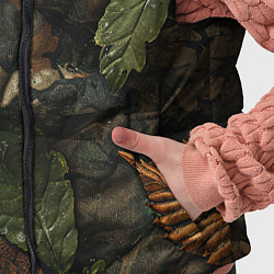 Детский жилет Реалистичный охотничий камуфляж из ткани и листьев, цвет: 3D-светло-серый — фото 2