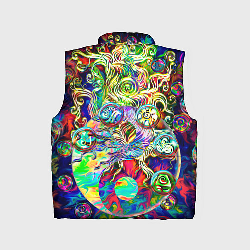 Детский жилет Знаковые пузырьки / 3D-Красный – фото 2