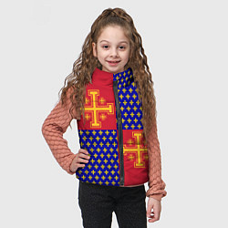 Детский жилет Сюрко рыцарей Антиохии, цвет: 3D-светло-серый — фото 2