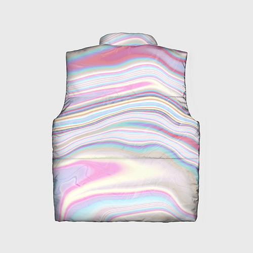 Детский жилет Мрамор узор розово-голубой / 3D-Красный – фото 2
