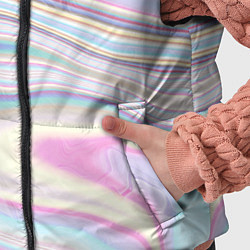 Детский жилет Мрамор узор розово-голубой, цвет: 3D-красный — фото 2