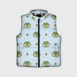 Детский жилет Паттерн с лягушками, цвет: 3D-красный