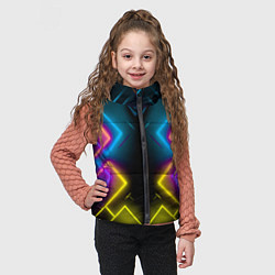 Детский жилет Жёлтый неон, цвет: 3D-черный — фото 2