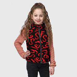 Детский жилет Sally face pattern game, цвет: 3D-черный — фото 2