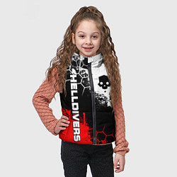 Детский жилет Helldivers 2: Skull Logo, цвет: 3D-черный — фото 2