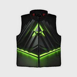 Детский жилет Green black nvidia style