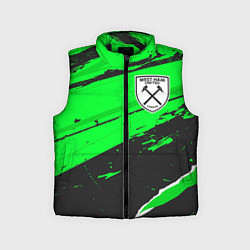 Детский жилет West Ham sport green, цвет: 3D-черный