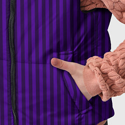 Детский жилет Яркий фиолетовый в полоску, цвет: 3D-светло-серый — фото 2