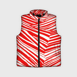Детский жилет Упавшая полоска, цвет: 3D-черный