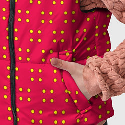 Детский жилет Паттерн желтые точки, цвет: 3D-красный — фото 2
