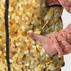 Детский жилет Золотая мелкая мозаика, цвет: 3D-черный — фото 2
