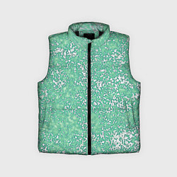 Детский жилет Текстура изумрудный