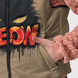 Детский жилет Силуэт кошки мяу, цвет: 3D-красный — фото 2