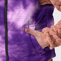 Детский жилет Фиолетовый тайдай, цвет: 3D-светло-серый — фото 2