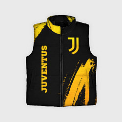 Детский жилет Juventus - gold gradient вертикально, цвет: 3D-черный