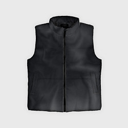 Детский жилет Тёмный серый дымчатый, цвет: 3D-черный