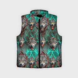 Детский жилет Эпичный паттерн из волков