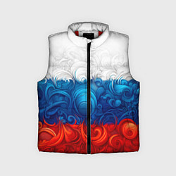Детский жилет Орнамент триколор, цвет: 3D-красный