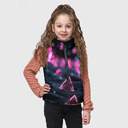 Детский жилет Абстрактный космос фантастика, цвет: 3D-светло-серый — фото 2