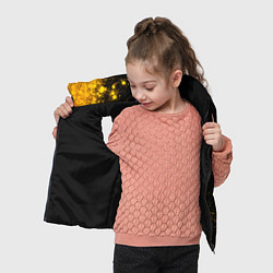 Детский жилет Roma - gold gradient по-вертикали, цвет: 3D-черный — фото 2
