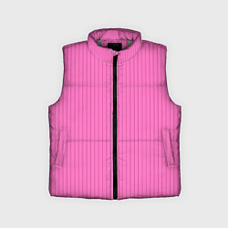 Детский жилет Фуксия в тонкую полоску