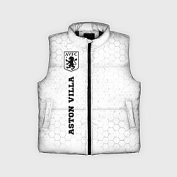 Детский жилет Aston Villa sport на светлом фоне по-вертикали, цвет: 3D-черный