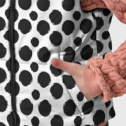 Детский жилет Гороховый тренд черный на белом фоне, цвет: 3D-светло-серый — фото 2